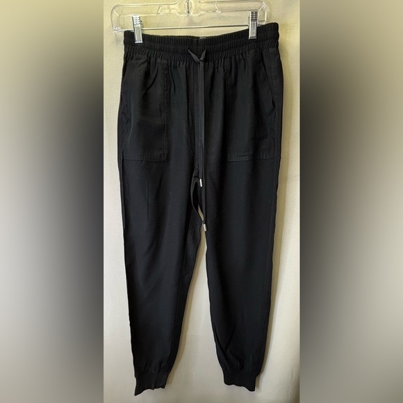 Alya Pants - ALYA Black Drawstring Cargo Joggers Pants Size Medium